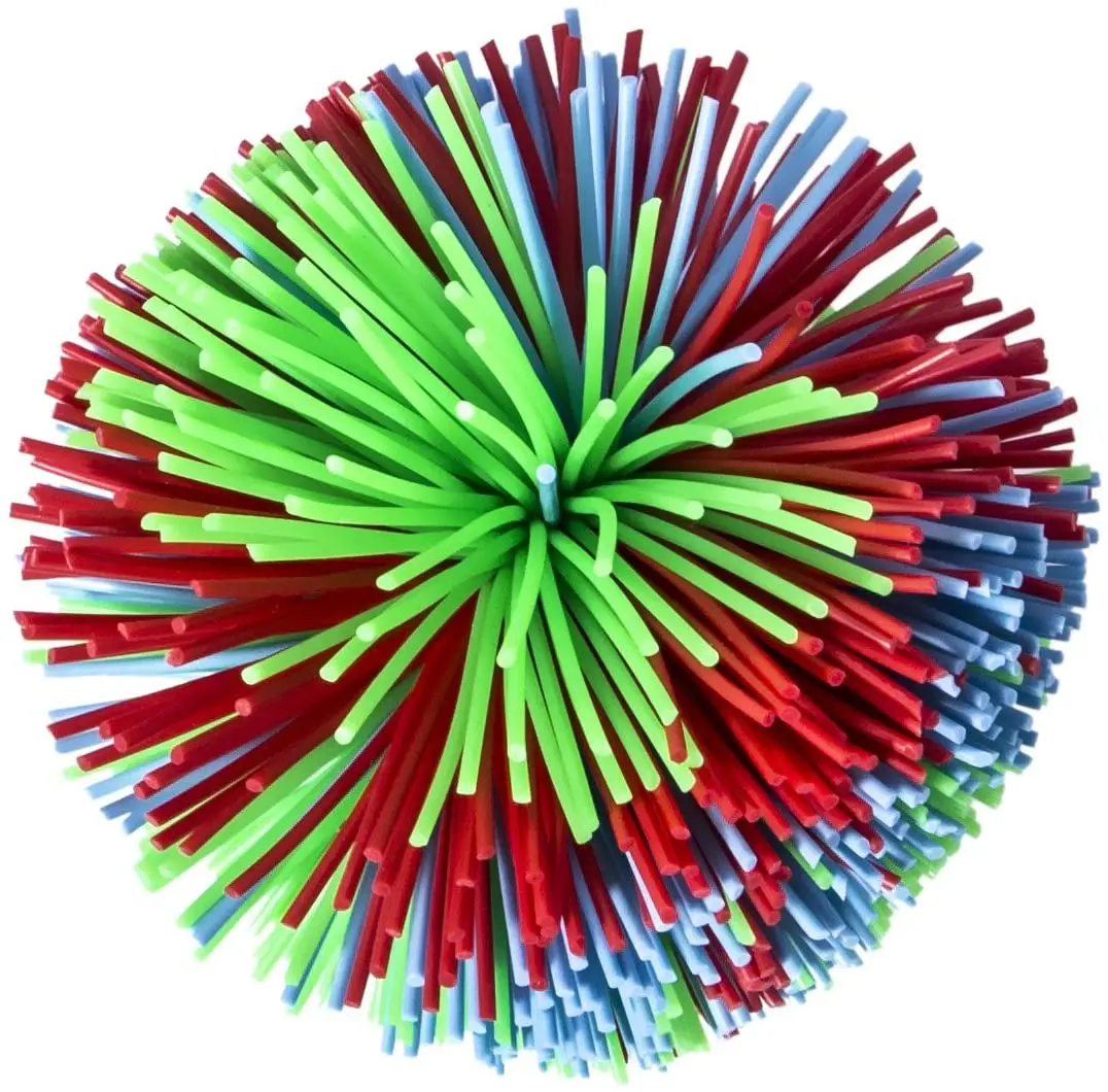 Silicone Spiky 7cm Rainbow Pom Koosh Soft Fidget Sensory