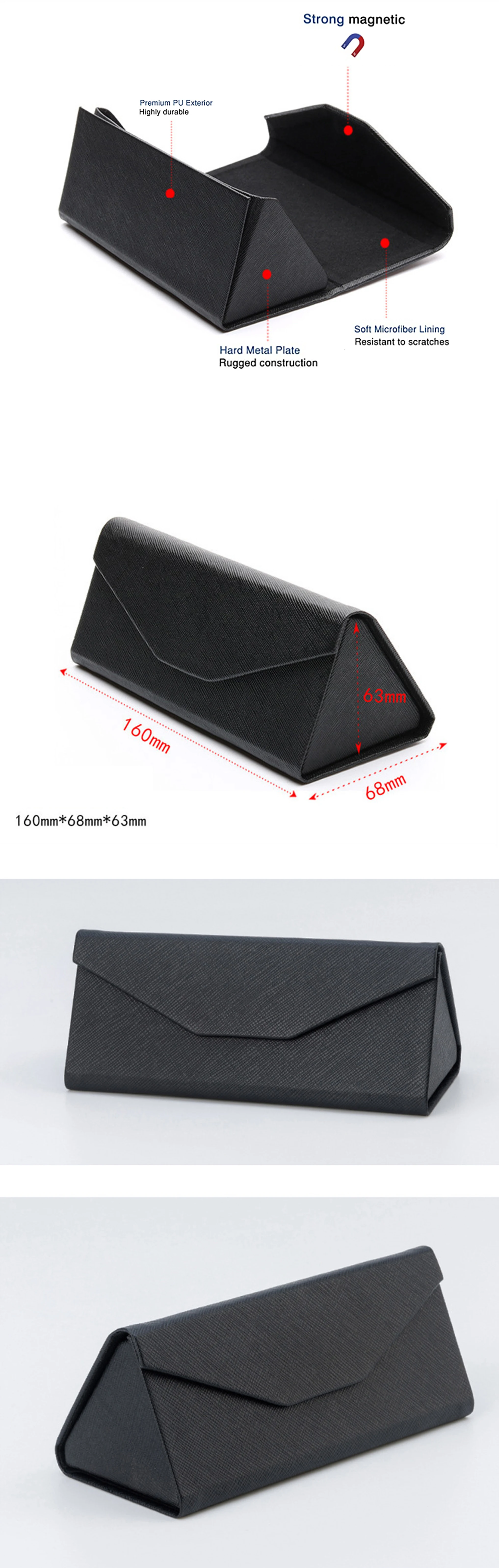 Eyewear Box Pouch Glasses Folding Wholesale Custom Foldable Glasses Boxes Branded Sunglasses 1946