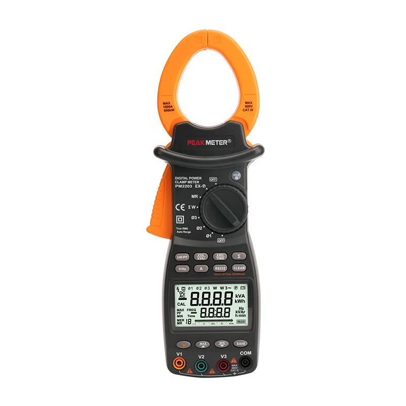 Ms2203 9999 Counts Digital Power Clamp Meter 600 Kw True Rms Buy