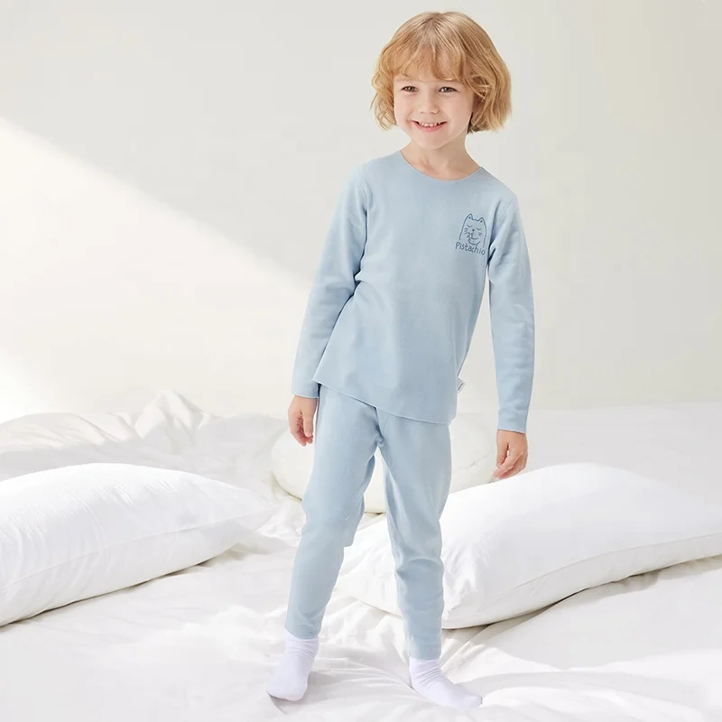 USBETTAS Wholesale 2024 Underwear et Baby Two Piece Baby Pajamas Cartoon Baby Long Johns uit 10 Sets