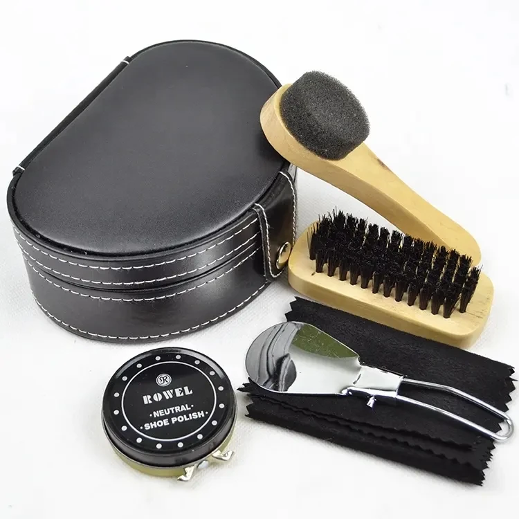 product factory direct supply shoe shine set leather shoe care kit custom logo shoe care set-1