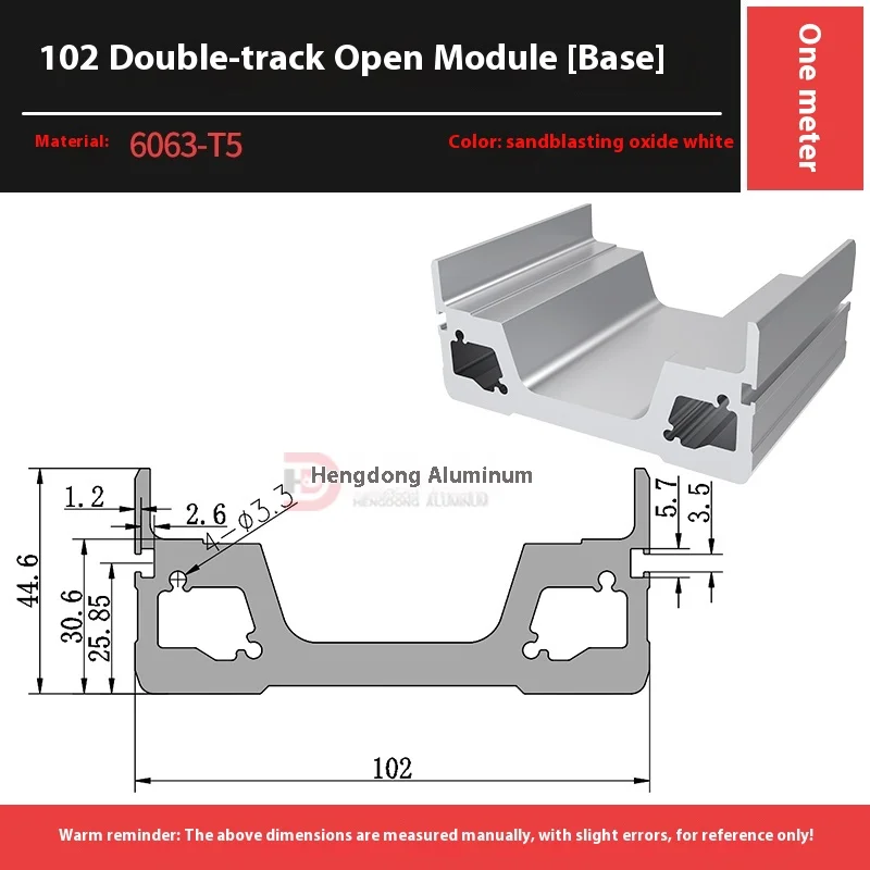 102 Double-Track Fully Closed Screw Linear Guide Rail Machine Slide Semi-Enclosed Module with Bearing Core Components supplier