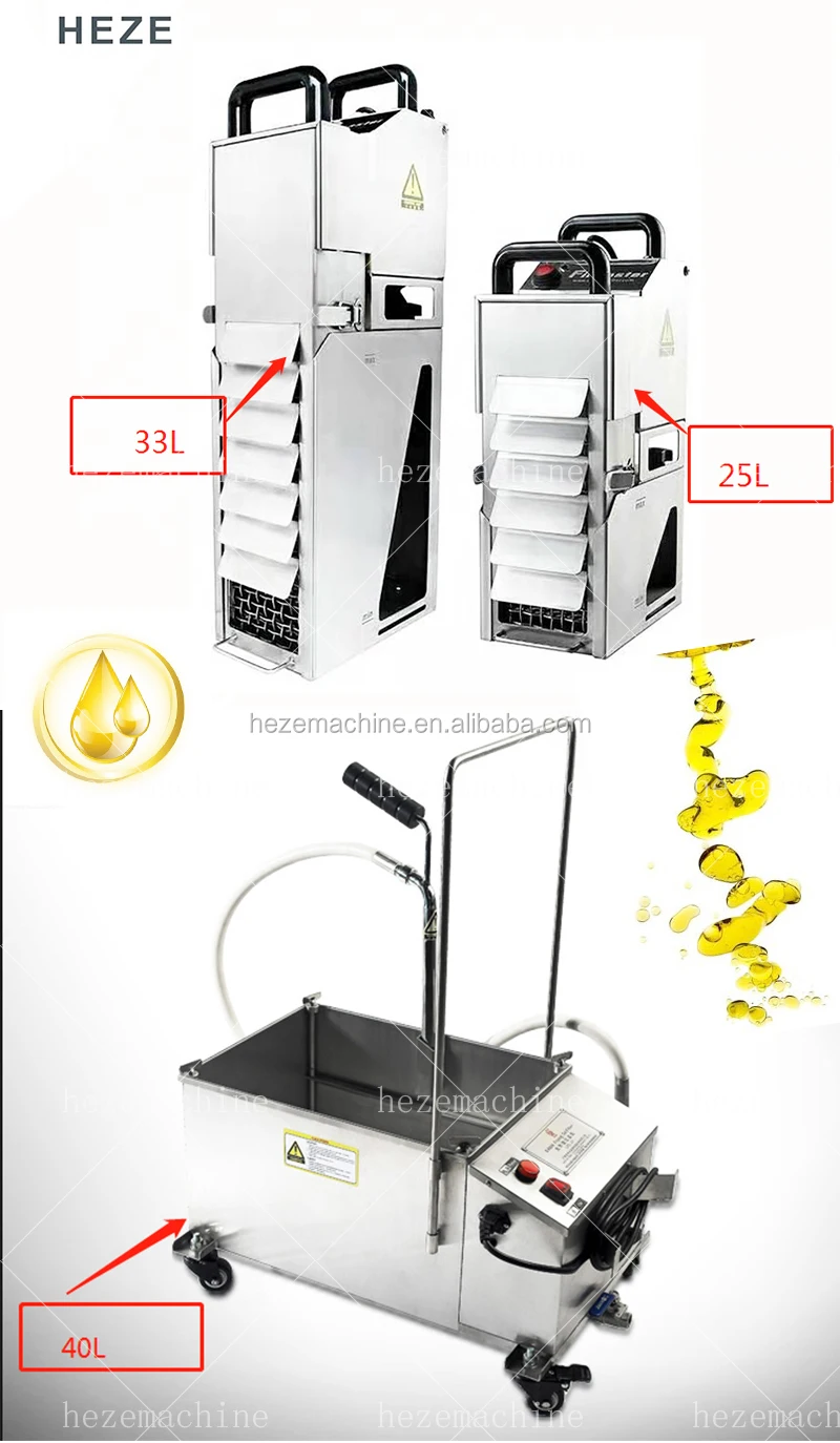 Deep Fryer Oil Filter Recycling Machine Waste Used Cooking Oil Filter