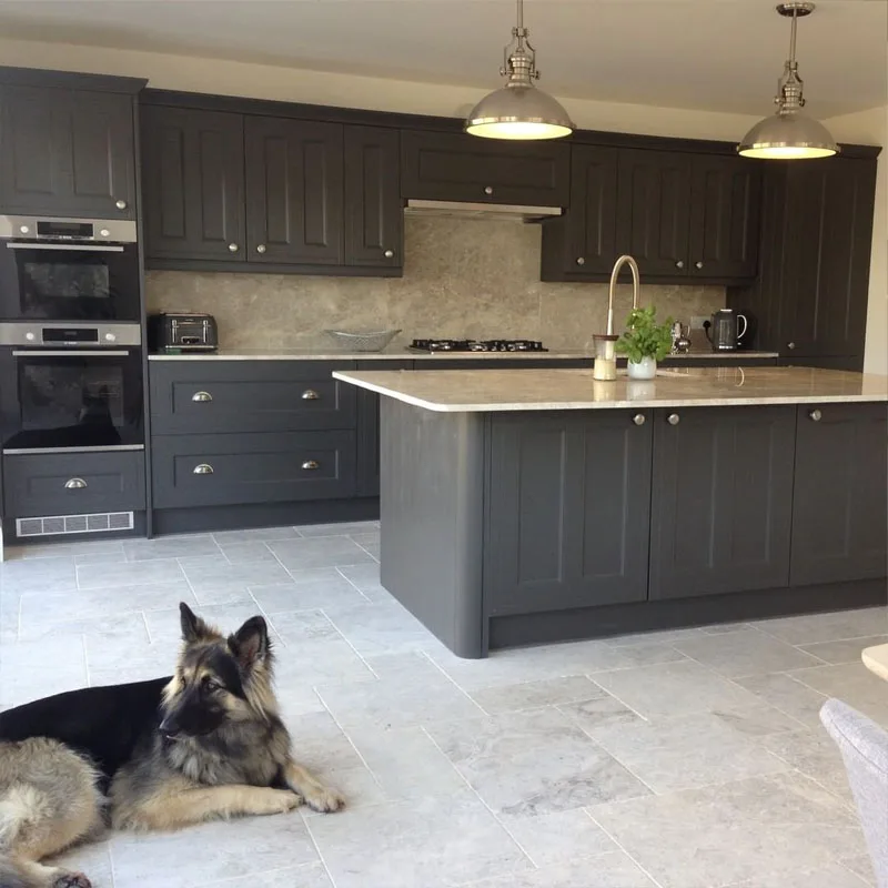 Venta al por mayor gabinetes de cocina grises-Compre online los mejores