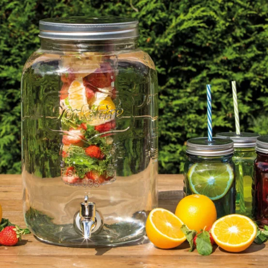 Wholesale Hot Selling Classic Square1gallon Glass Juice Drink Dispenser With Infuser Buy Drink