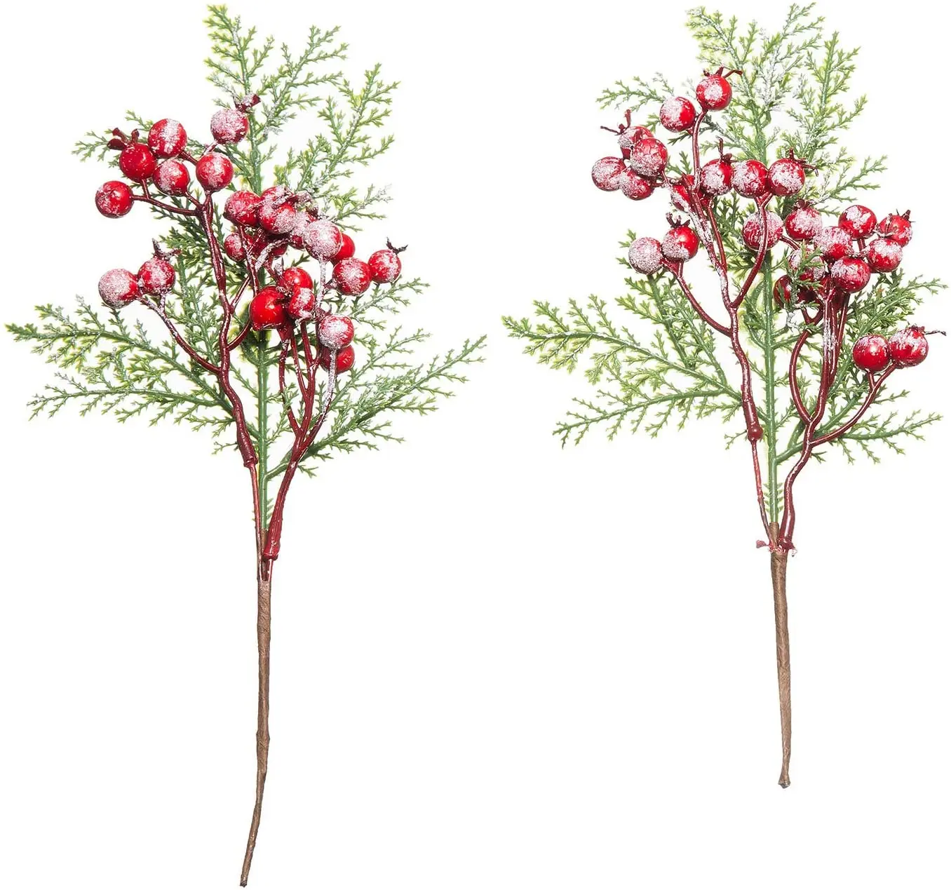 Artificial Pine Boughs For Christmas Pine Tree Picks Assorted Red Berry   H419c42bafc3e4685888de8bb1ce93800l 