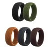 8.7mm Men Rings Breathable engagement Band Silicone Wedding Ring for Sport/Camping