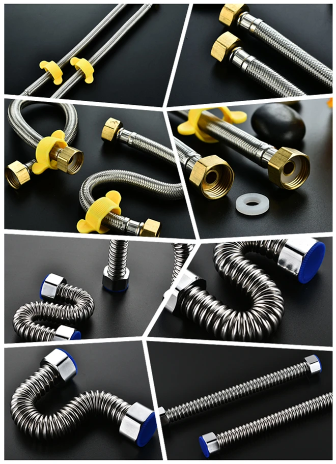 Flexible Water Heater Hose Flex Stainless Steel Corrugated Hose 1/2f*1/