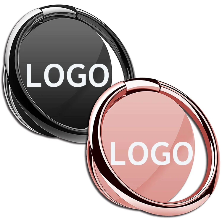 
Phone Accessories Phone Holder 360 Degree Custom Rotating Mobile Phone Metal Finger Ring Holder 