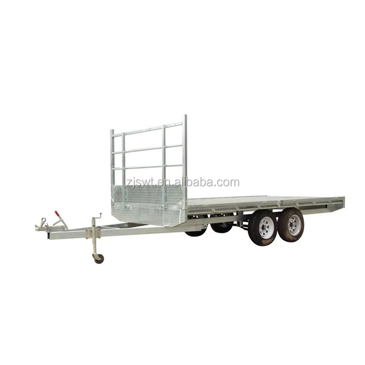 10X7  FLAT TOP/FLATBED/FLAT DECK/TABLE TOP TRAILER, HEADBOARD, ATM 3T