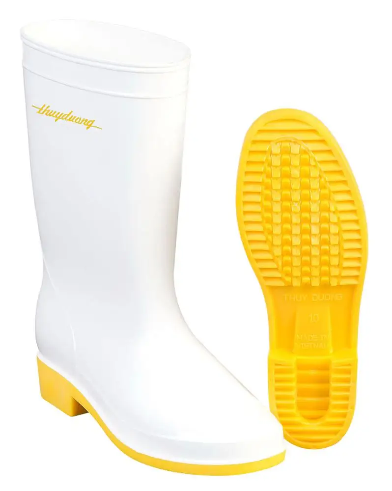 
White Original PVC Anti-Slippery Rain Boots/Gumboots For Medical Use, Fish Markets, Laboratories 
