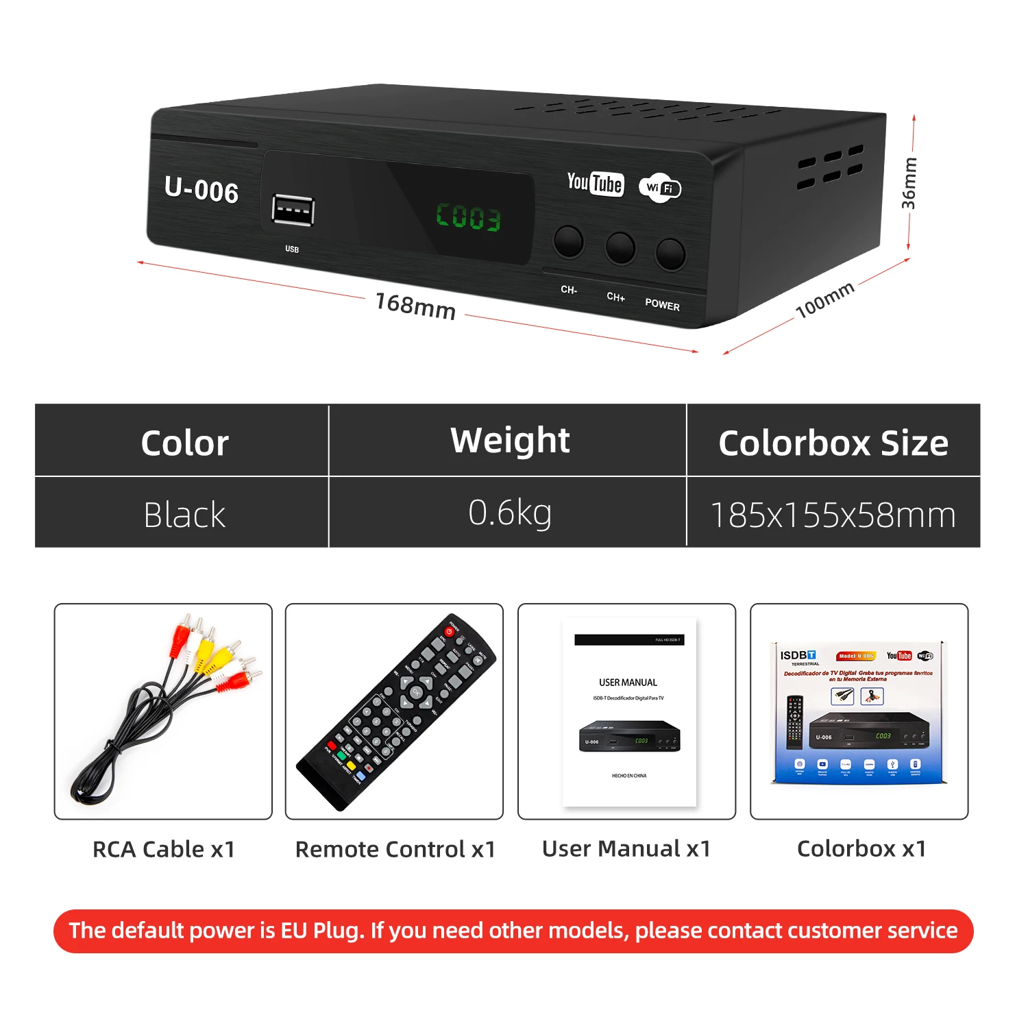 Fta 1080p Full Hd Tv Digital Set Top Box Isdbt Tv Box Decoder Dvbtv