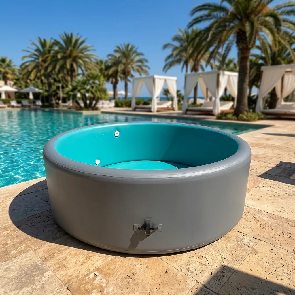 product customized home outdoor round pvc pool brushed inflatable swimming pool for swimming durable and sturdy-2