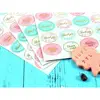 Heart Handmade Cake Package Sealing Label Kraft Stickers Baking DIY Gifts
