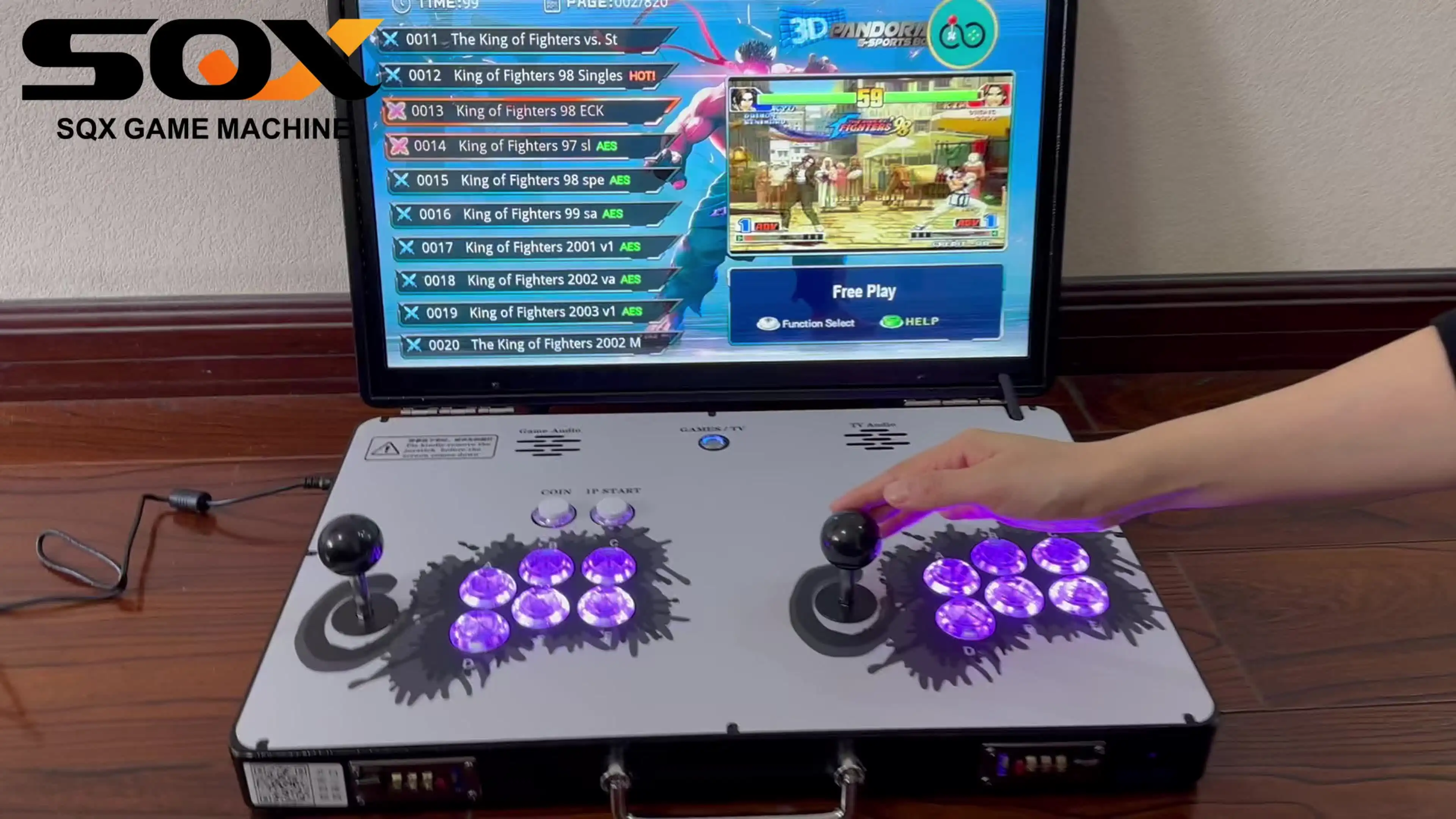 2024 yeni 22 inç Arcade Video oyunu konsol 26800 1 taşınabilir