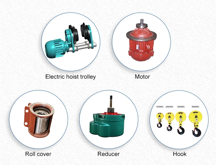 10 Ton Electric Cable Hoist for crane lifting