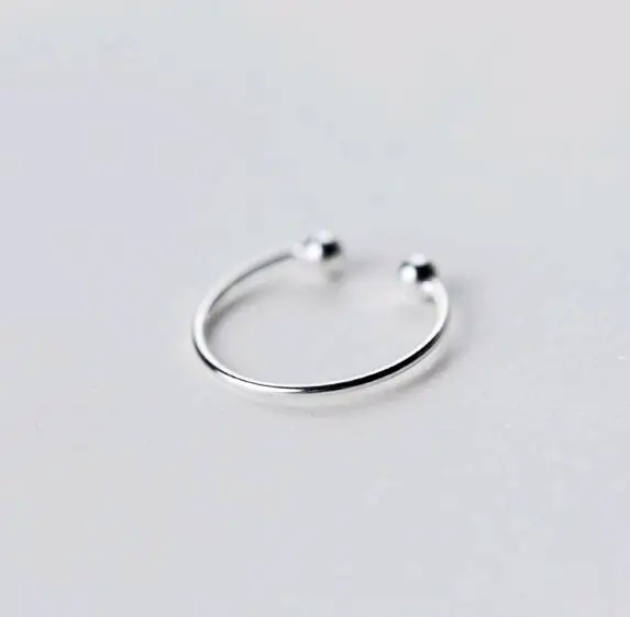 open size  925 sterling silver simple cheap ball rings.jpg