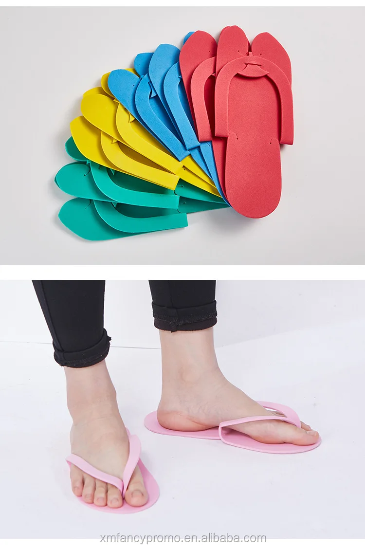 Pedicure Slippers,Disposable Flip Flops Eva Sheet Foam Women's Slippers