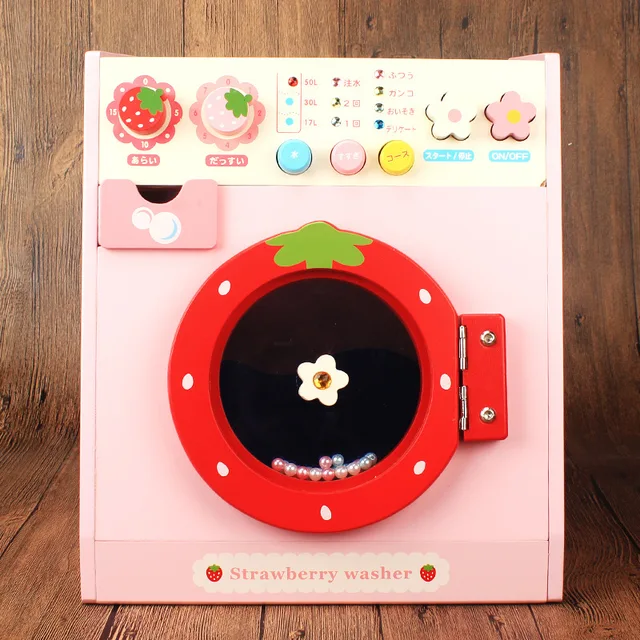 Multi Function Cognitive Mini Strawberry Washing Machine Toy Wooden Kitchen Toys For Children Wooden Kitchen Role Play Toys Buy Kitchen Toys Educational Toys Kids Toys Product On Alibaba Com