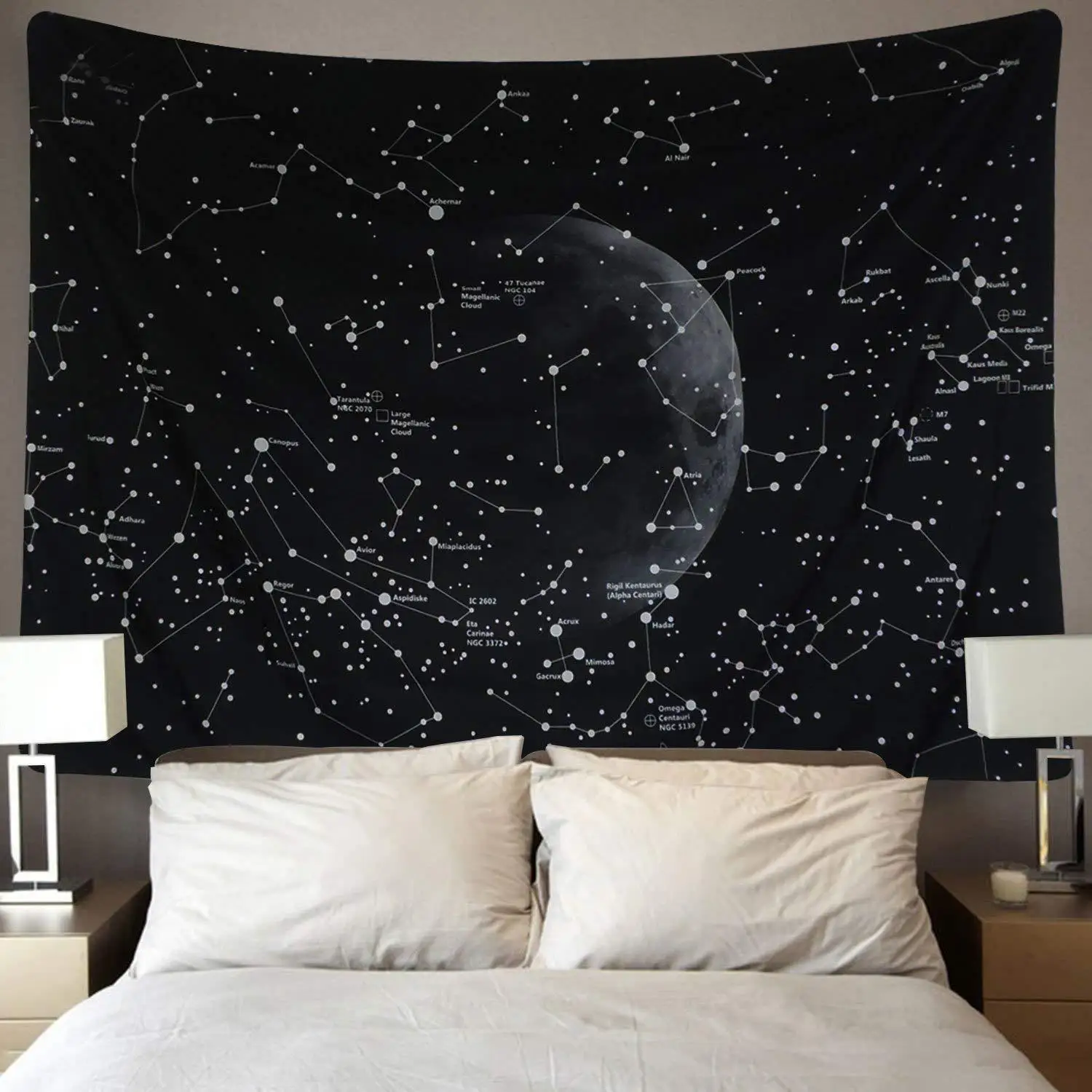 Psychedelic Starry Galaxy Space Tapestry Wall Hanging Home Blanket Art Tapestry 
