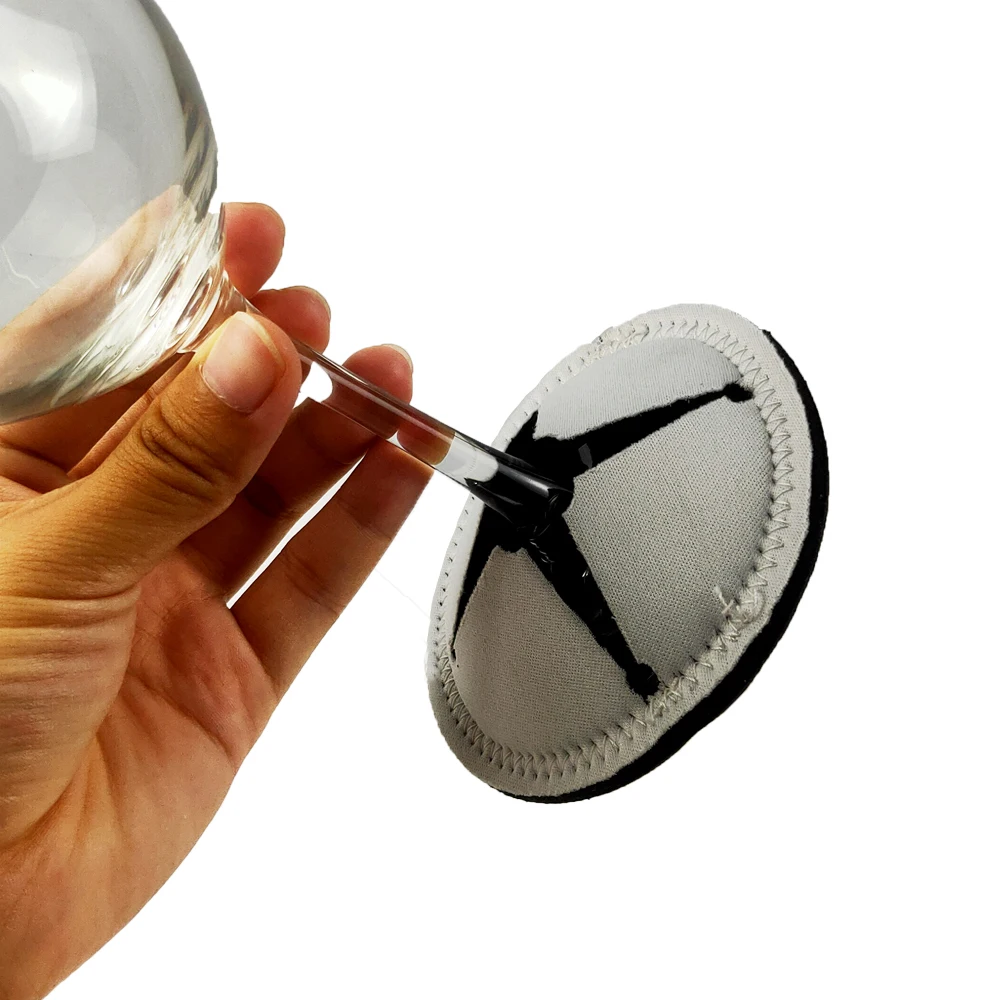 Round Sublimation Blank Red Wine Glass Coaster Reusable Neoprene Buy