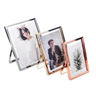 Customizable Size Metal Glass Gold Silver Picture Photo Frame