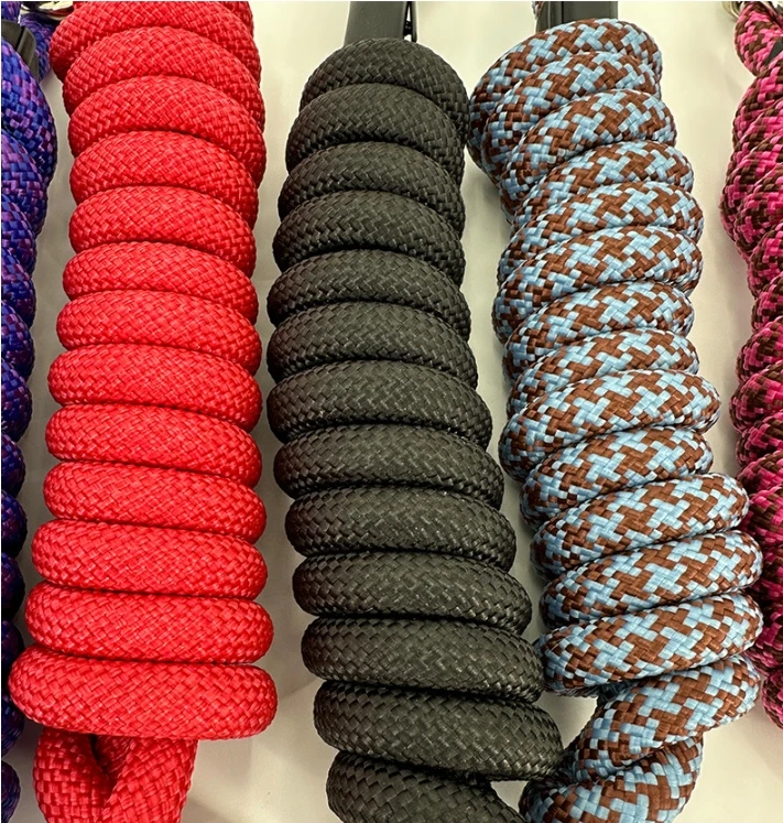 Leader Rope Horse Equipment Bridle Full Braided Swivel Hook Bolt Bridle ...