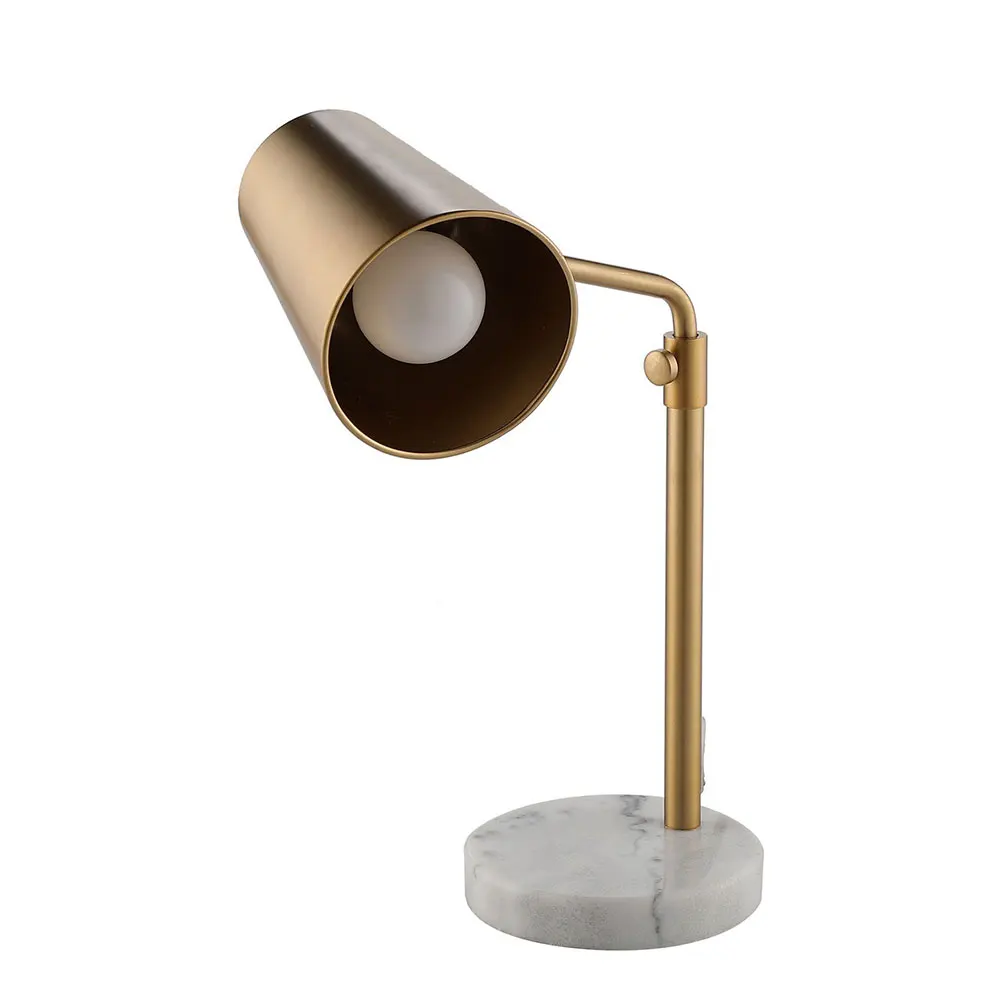 2020 argos co-z gold with marble base desk lamps for bedroom  lamp study dimmable led table lights