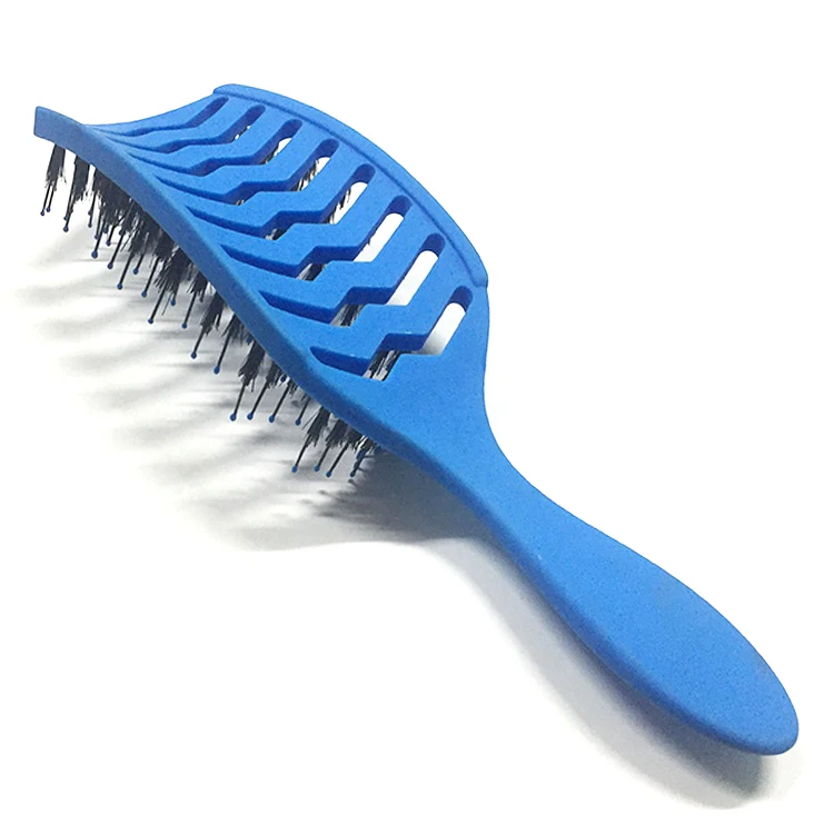 Wholesale Detangling Plastic Boar Bristle Vent Hair Brush Natural Hair