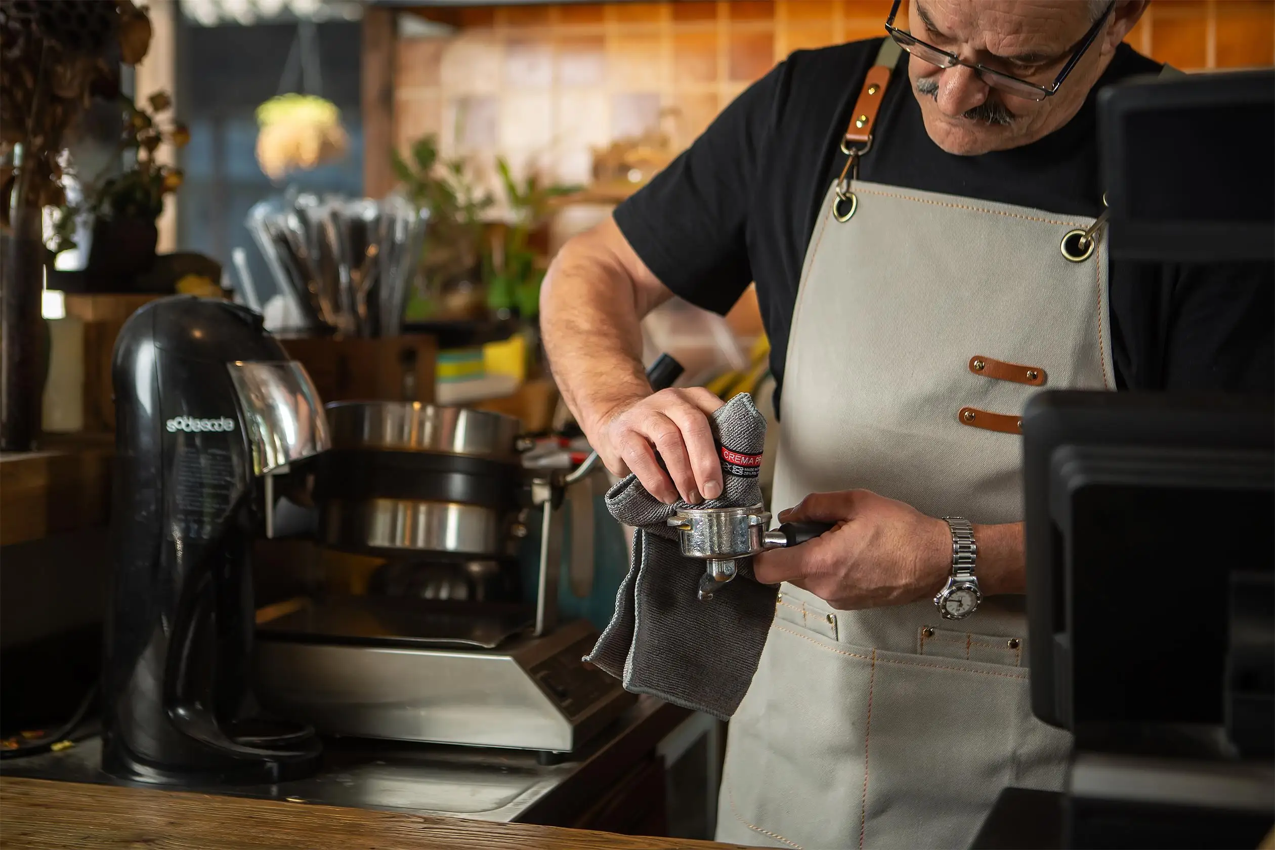 中国工厂廉价茶巾超细纤维厨房用毛巾咖啡师毛巾