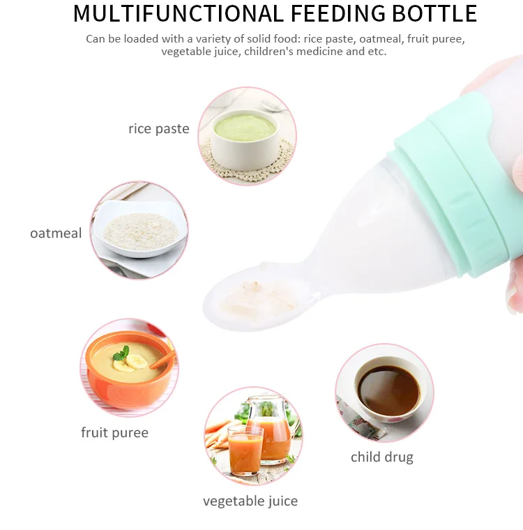 B4 Wholesale Products Supply Reusable Silicone Baby Feeding Bottle Set