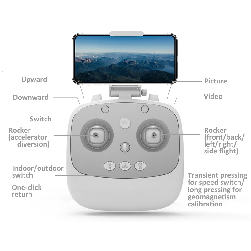 Stock Drone Gps 4k Hd Twoaxis Antishake Gimbal Camera 5g Wifi