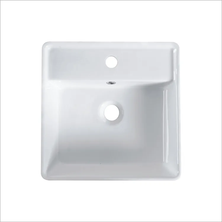 Best quality rectangular apartment office building 3D design counter top basin