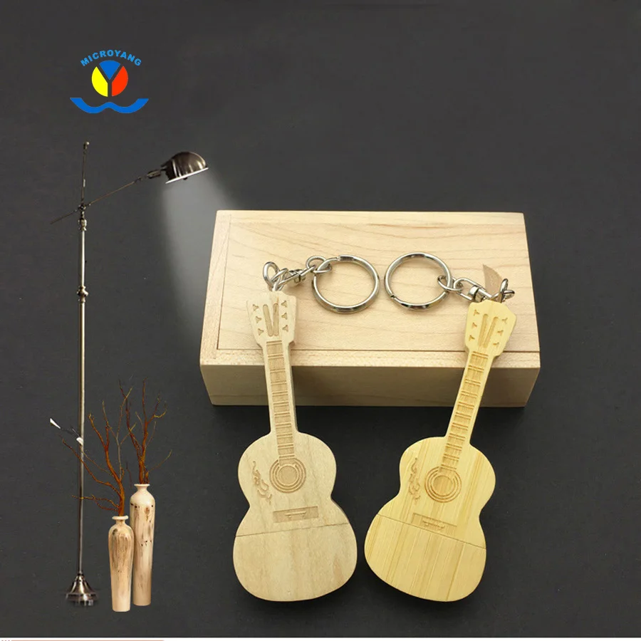 Wholesale custom logo rotating +box USB stick swivel wooden flash drive with 2gb 8gb custom design - ANKUX.COM