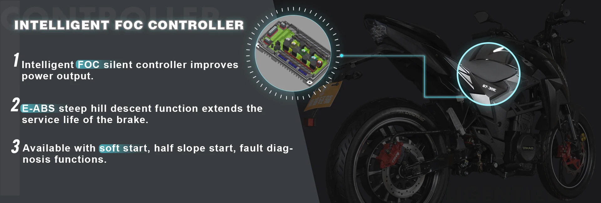 Powerful 72v 1500w 2000w 3000w Electric Motorcycle Conversion Kit