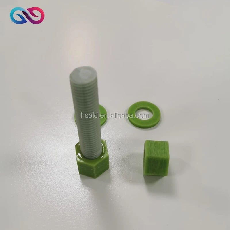 Grp Bolt And Nut With Washers Frp Threaded Rod Fiberglass Fasteners Buy Gre Fiberglass Bolts