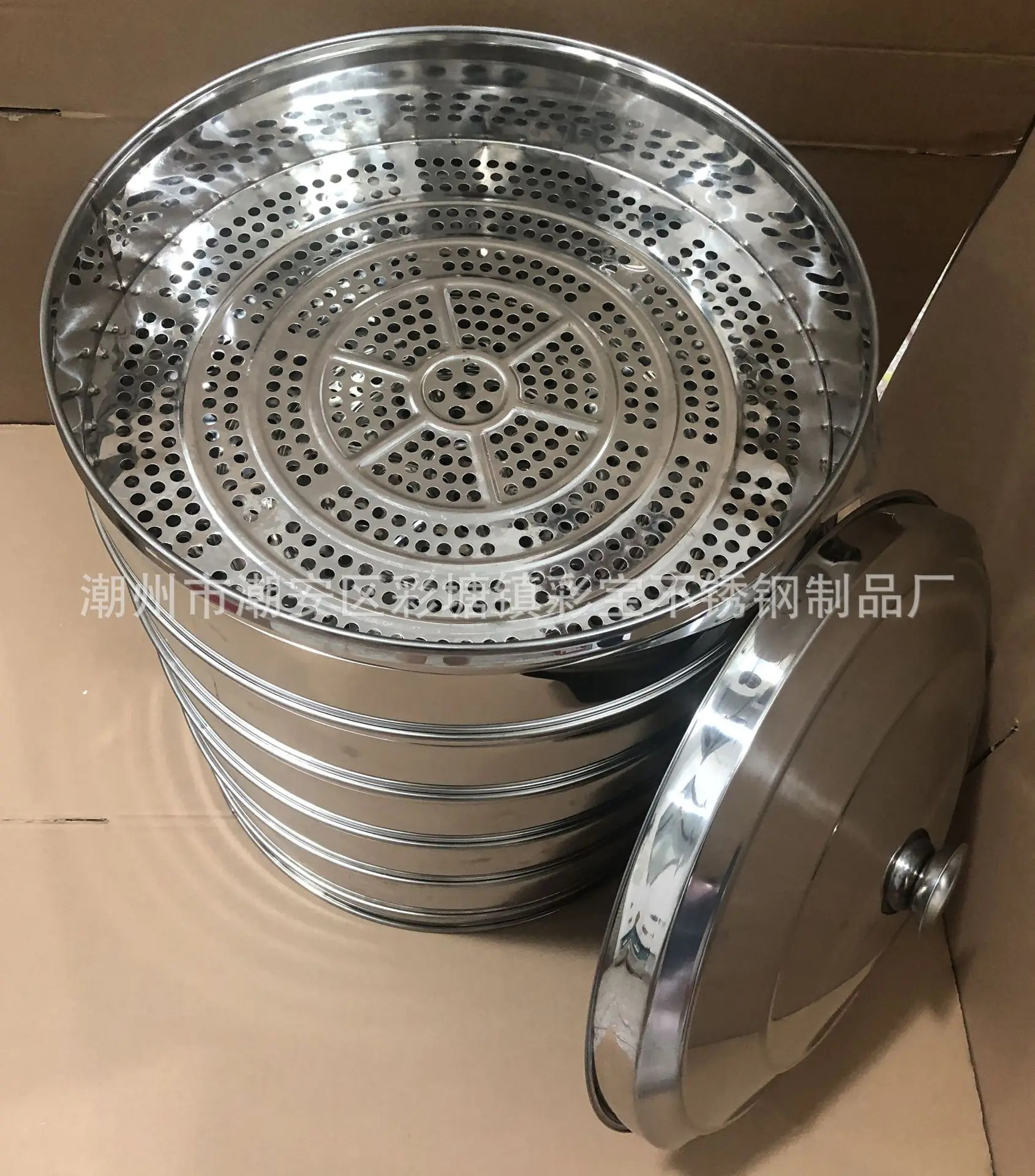 Stainless Steel Dim Sum Steamer 5 Layer Dim Sum Steamer For Restaurant