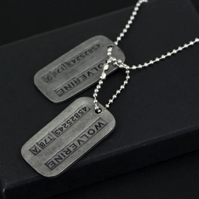 New Popular Vintage Xmen Wolverine Necklace Logan Pendant Necklace