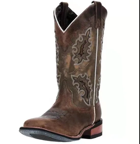 Bota Vaquera Mujer Punta Oval Caborca Crazy Cobre - Casimiro West