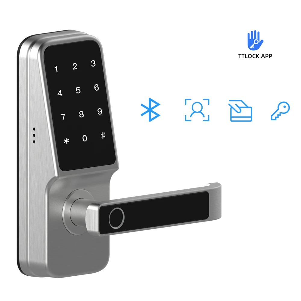Smart Lock With Zwave Smart Touchscreen Keypad Deadbolt Tuya App tt