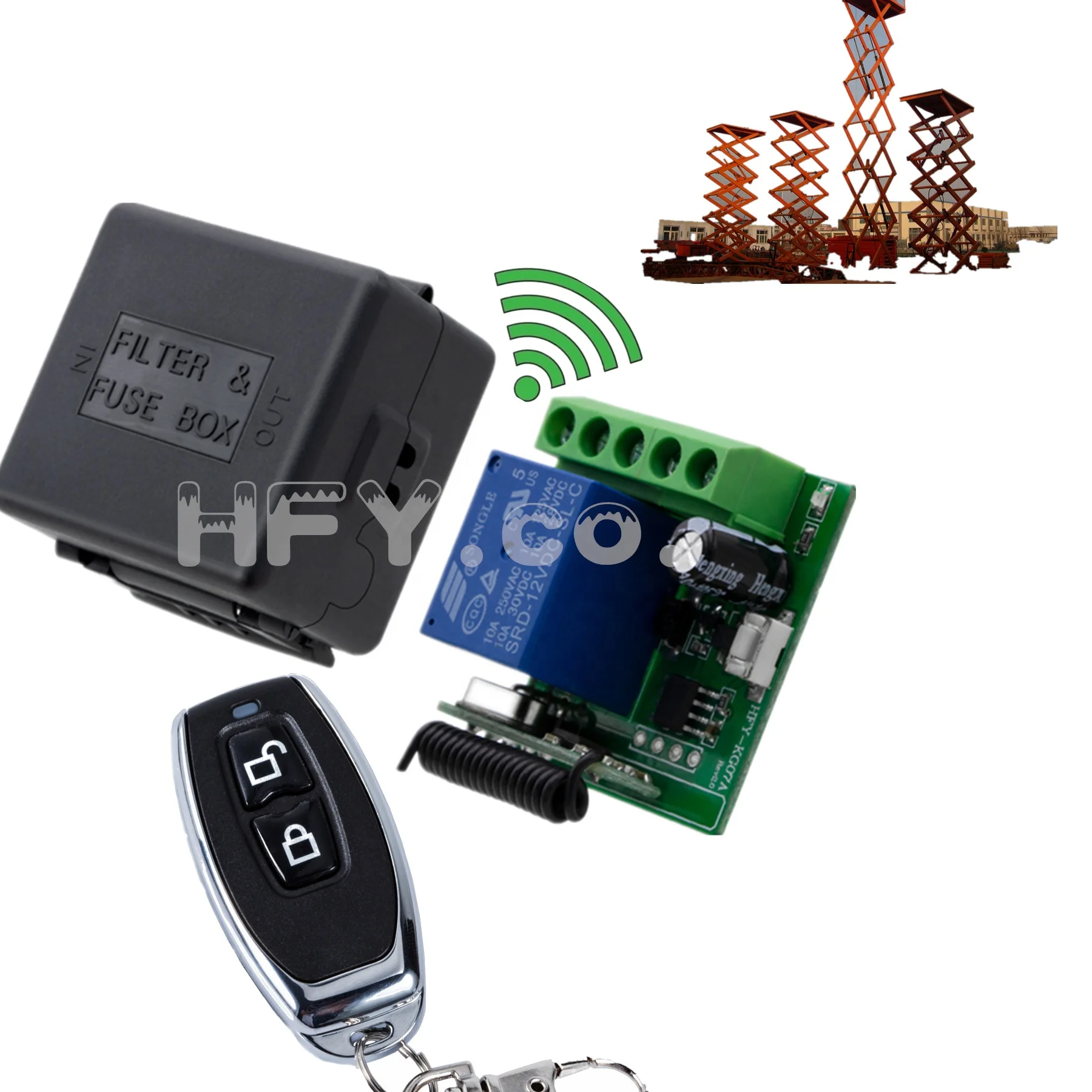 1 Channel 12V  Wireless Learning Code Remote Control  Relay Switch Transmitter and Receiver