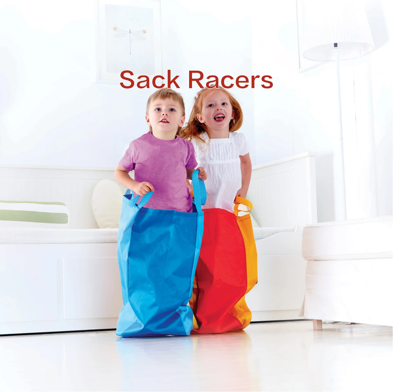 hot selling garden fun games sack race jumping bags for kids