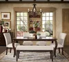 Dingzhi solid wood rectangular table for six
