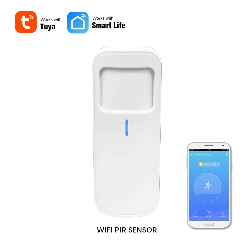 Wale Tuya smart sensor independent wireless motion detector WIFI PIR sensor with Lithium battery CR123A - ANKUX.COM
