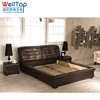 Western style sleeping hotel single/double/queen/king size wooden bed frame VT-14.010