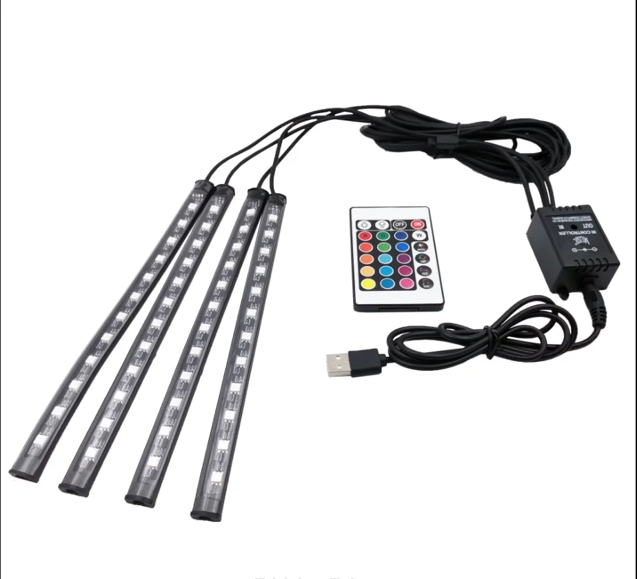 IP65 Waterproof 5V USB LED Ambient Light SMD 5050 RGB LED Interior Atmosphere Music Lamp Car LED Light Strip