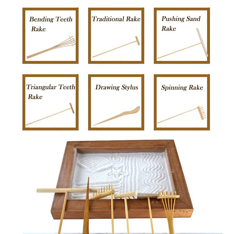 Customized Nature Relaxing Zen Garden Mini Rake Buy Mini Zen Rake,Zen