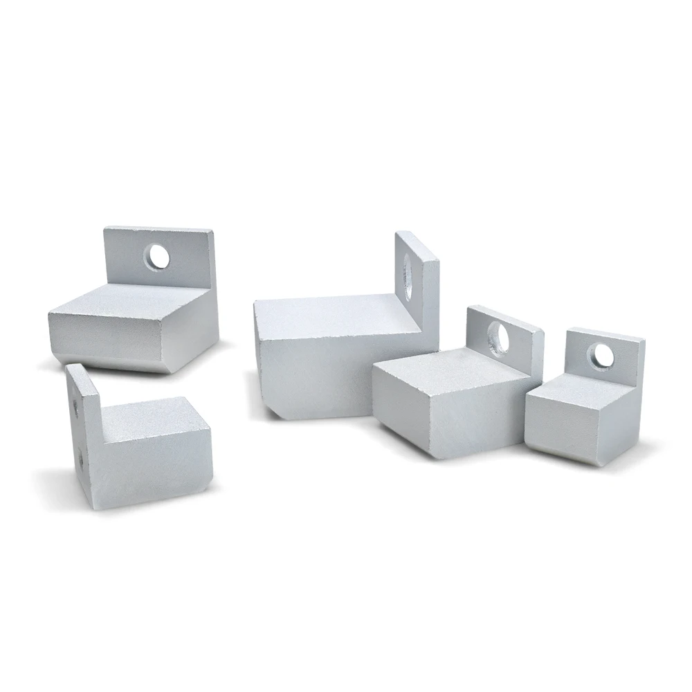 Aluminum Profile Accessories Horizontal End Support Feet 20/25/30/40/45 Foot Screw Rod Caster Connector for Heat Sink Cut factory