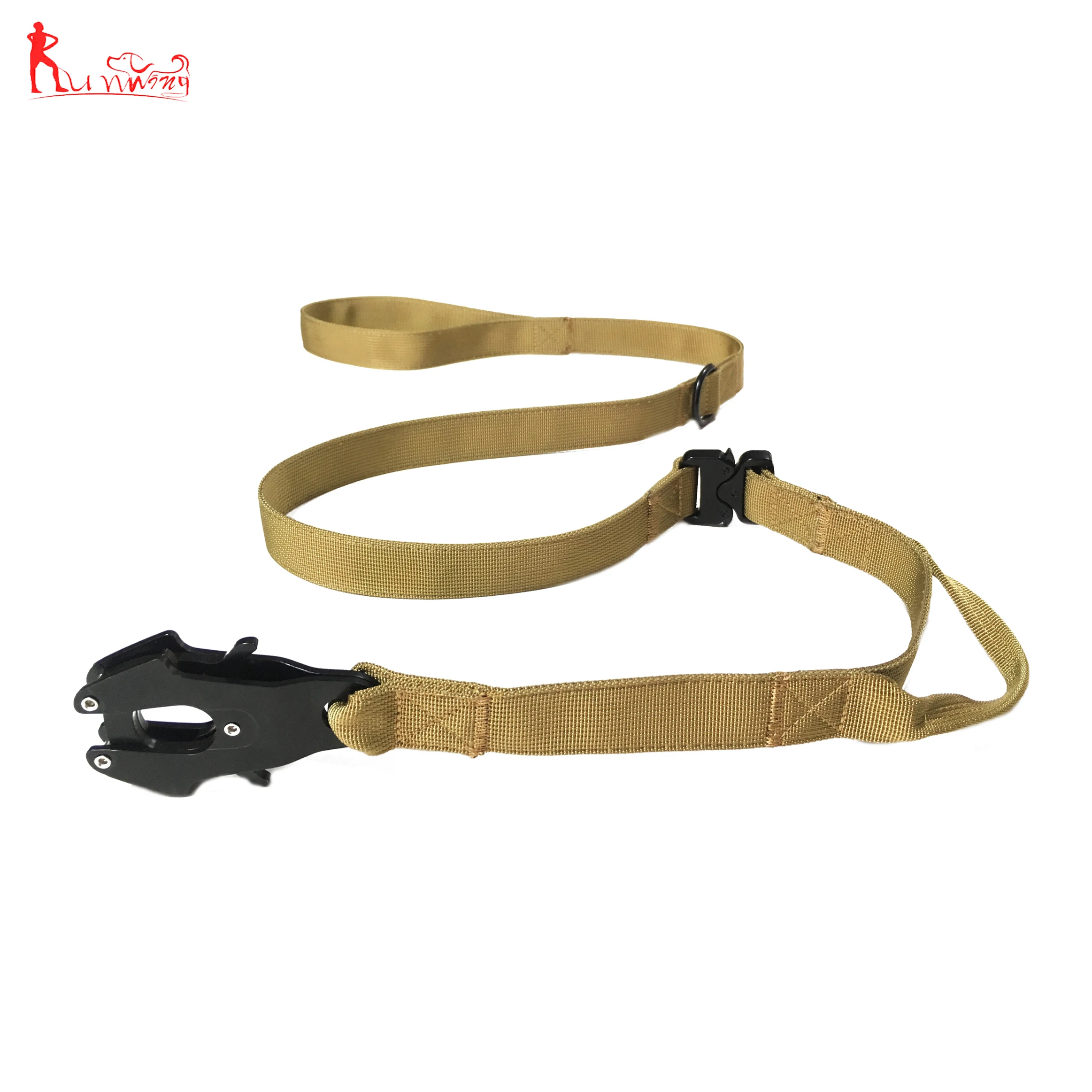 Tactical Nylon Pet Dog Leash with Durable Buckle and Clip, for Large Medium Dogs Training Running