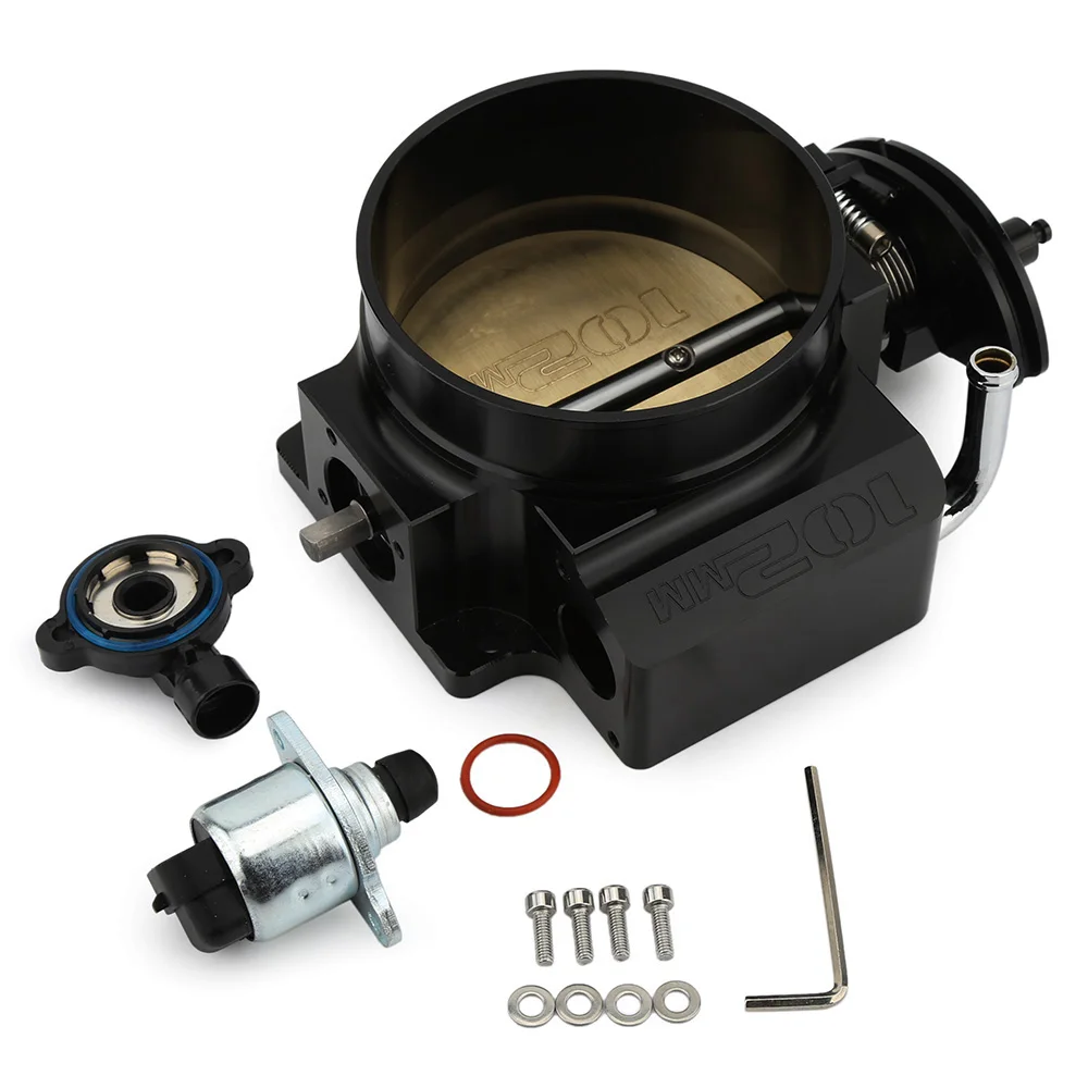 92mm 102mm Throttle Body For Gm Ls1 Intake Manifold Black /silver Buy